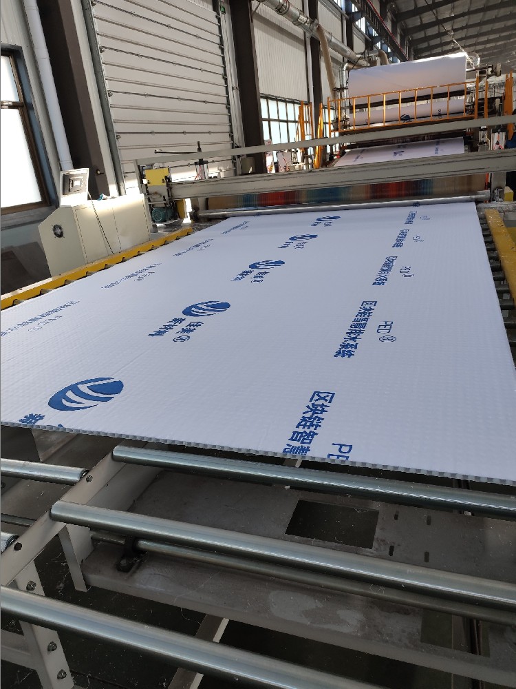 高分子防護(hù)排水異型片自粘土工布生產(chǎn)實拍